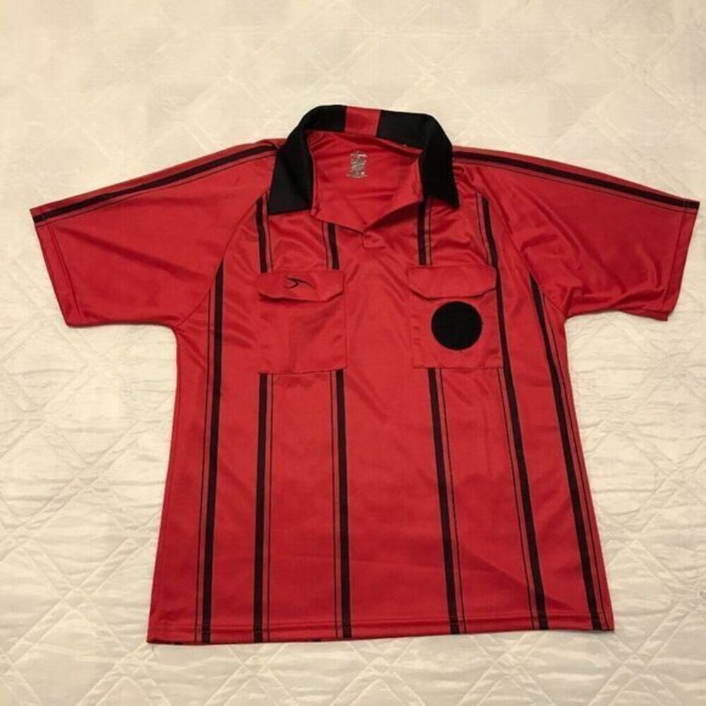 Score Referee‎ Adult Size AM Red Ref Jersey Soccer